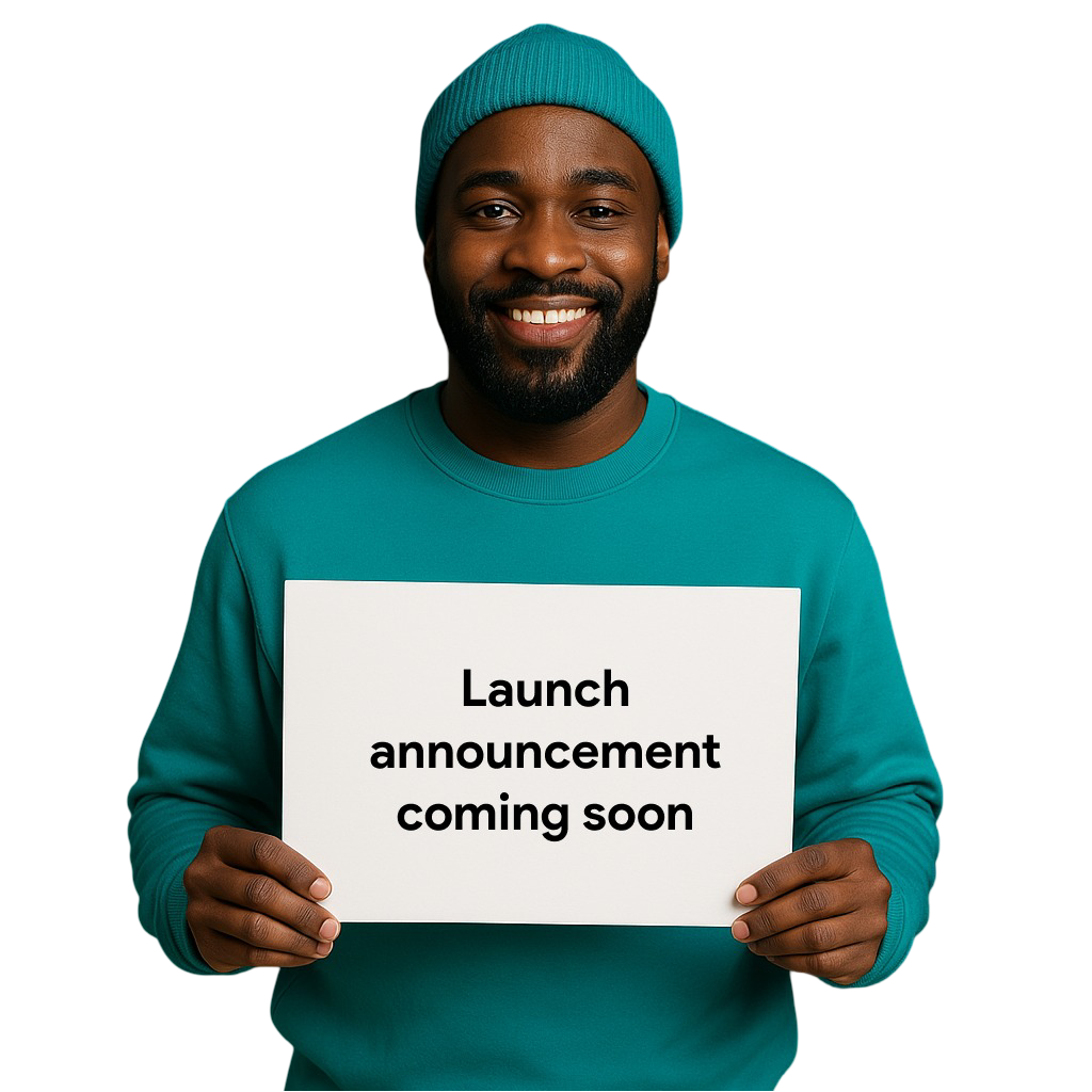 Person holding announcement